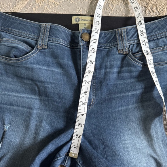 Deomcracy jeans ab technology boot cut flare mid rise stretchy waist  16 - Picture 6 of 9